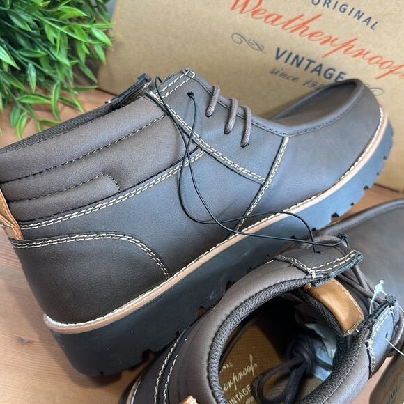 Weatherproof Vintage Men\'s Faux Leather Chukka Boot Size 13